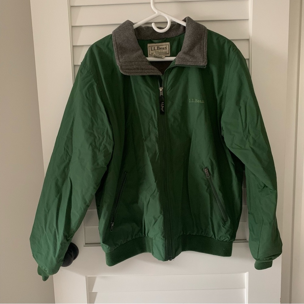 VTG LL Bean Green Windbreaker Jacket Men’s Medium